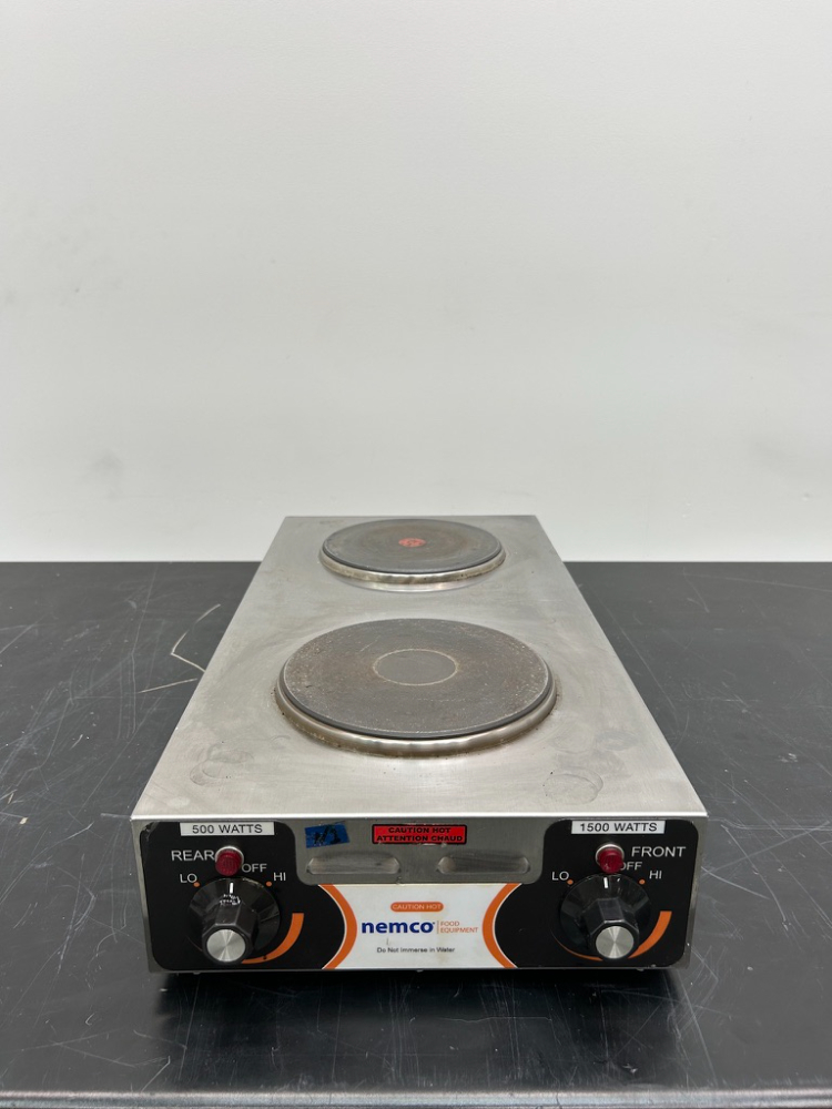 Image of Nemco 6310-2 Horizontal Double Burner Hot Plate